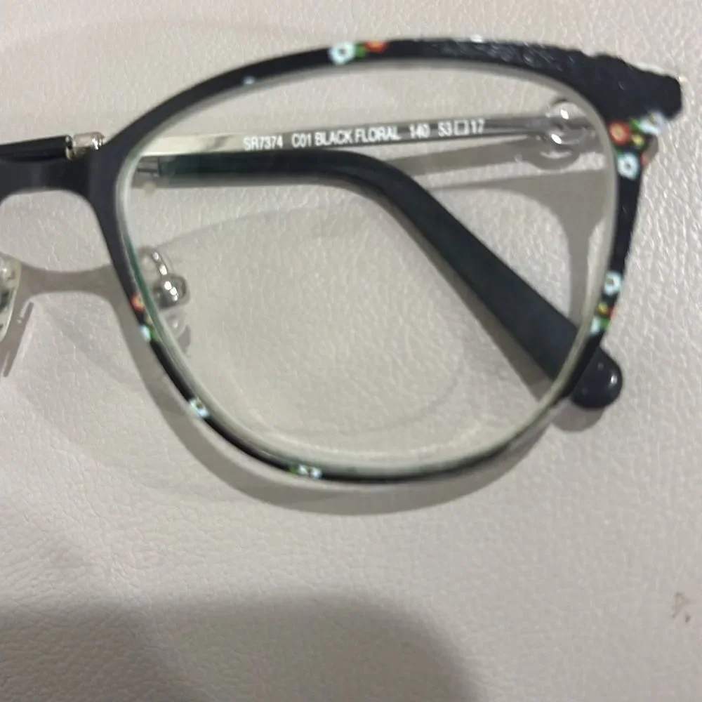 Sonia Rykiel Black Floral Eyeglasses